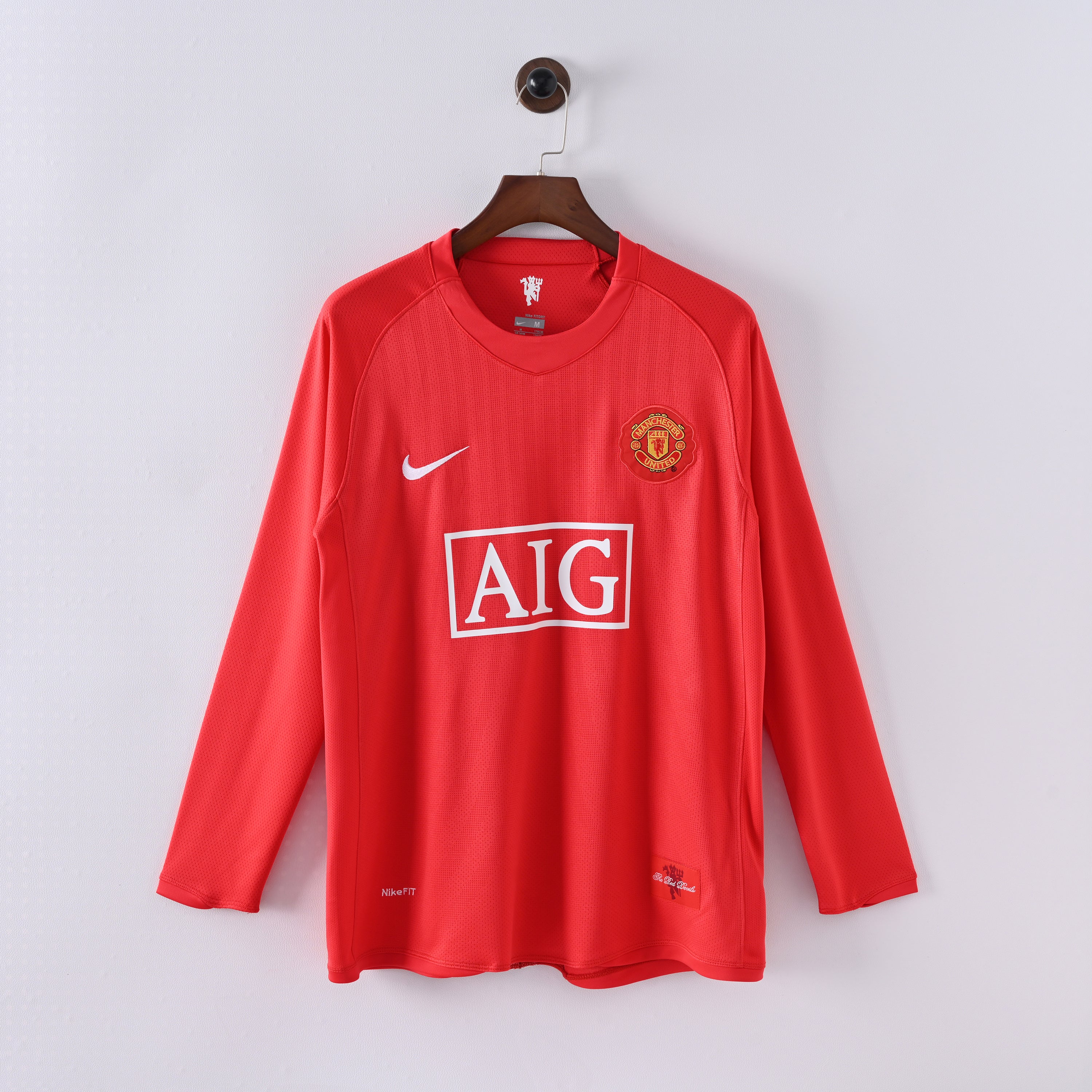 Manchester United Home Long Sleeve 07-08 — image 1