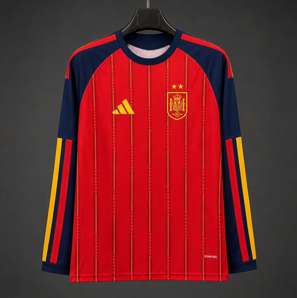 Spain Home Long Sleeve 26-27 v2