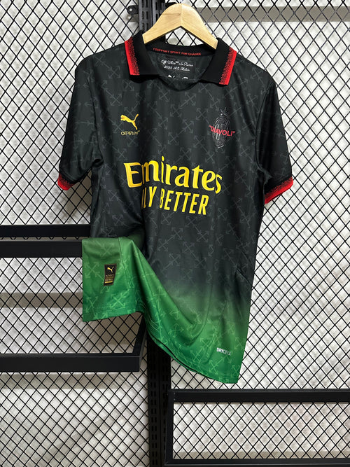 AC Milan Fourth Kit 24-25 Black-Green — image 1