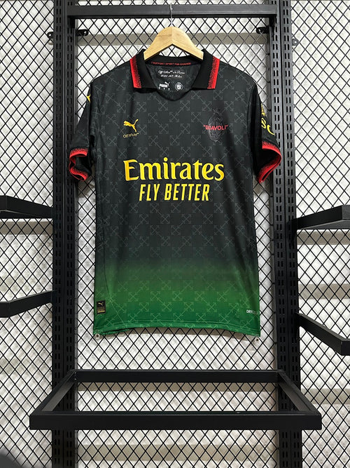 AC Milan Fourth Kit 24-25 Black-Green — image 2