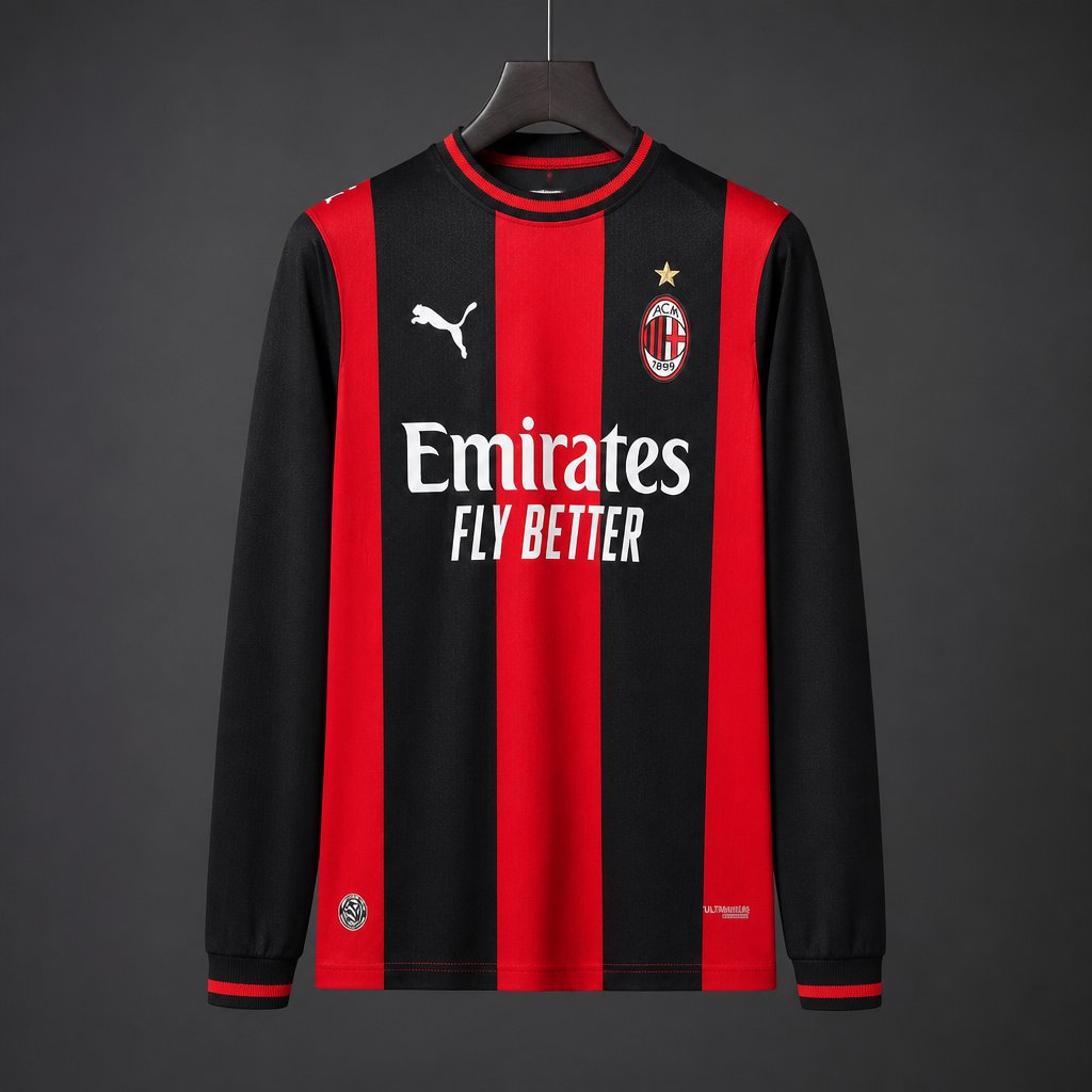Ac Milan Home Long Sleeve 26-27 — image 1