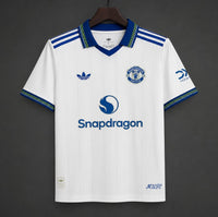 Manchester United White Pinstripe Away 26-27