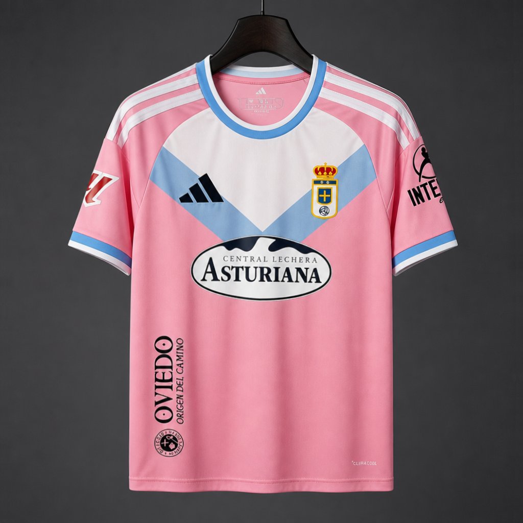 Real Oviedo Pink Away 26-27 — image 1